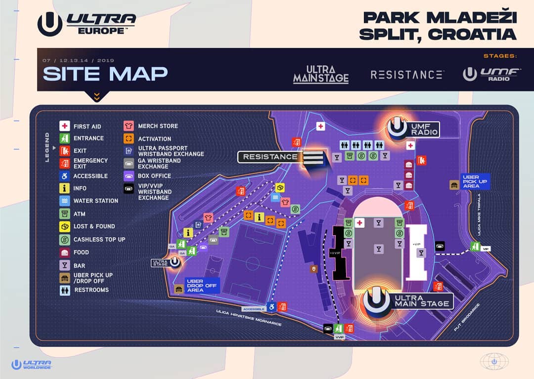 Ultra Music Festival Europe 2019 guide schedule, lineup, transport