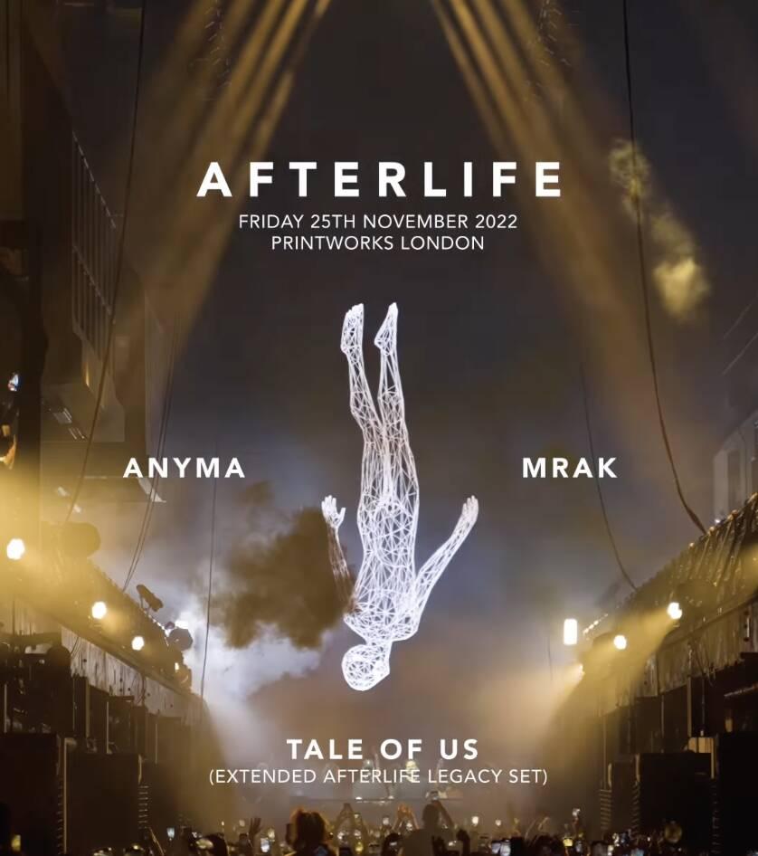 Afterlife announces third date at Printworks with Tale Of Us