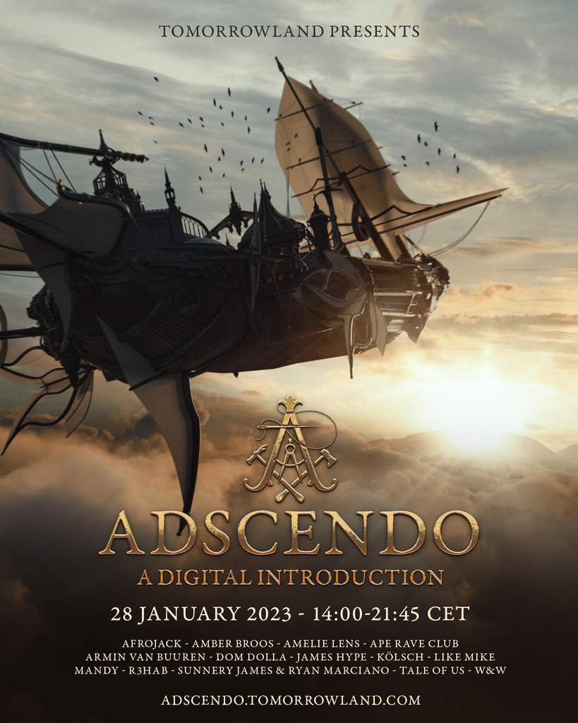 Tomorrowland lineup of 'Adscendo - A Digital Introduction'